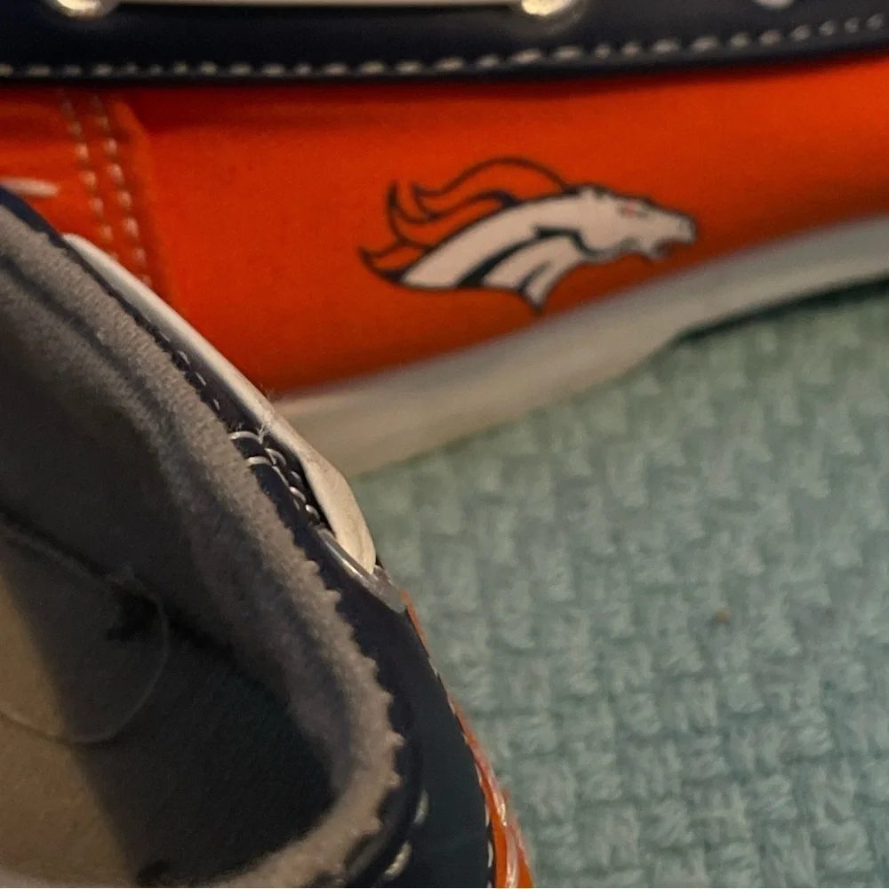 NFL Mens Denver Broncos Boat Deck Shoes - Focos - Size 7